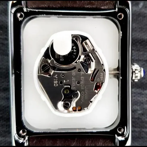 Iconic Pierre Lucerne 1888 Men Classic Tank Watch Black Band